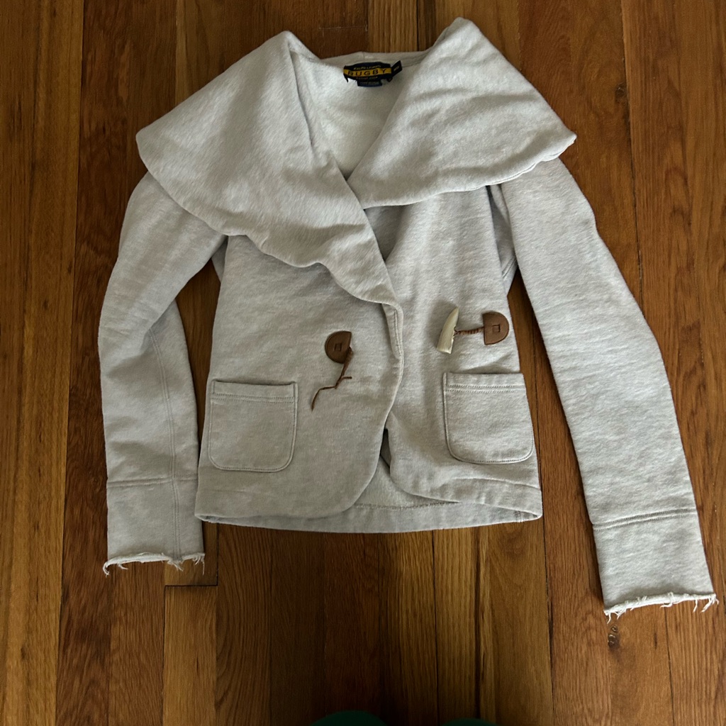Ralph Lauren Rugby Grey Sweatshirt Blazer